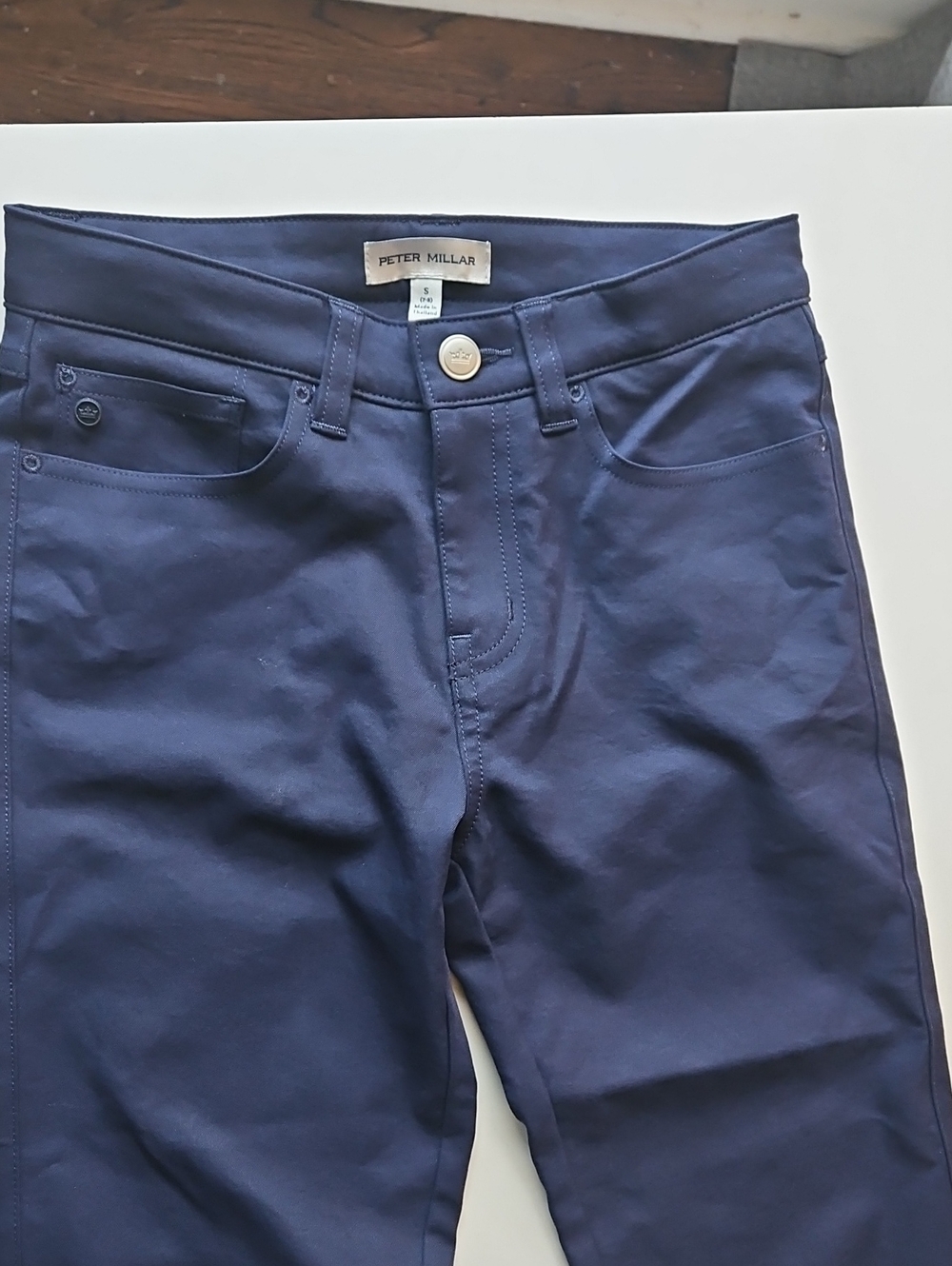 Peter Millar Men's Navy Slim Straight Jeans